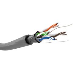 CAT 5e cavo di rete matassa, F/UTP, grigio WE95707 Goobay