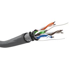 CAT 5e cavo di rete matassa, SF/UTP, grigio WE95708 Goobay