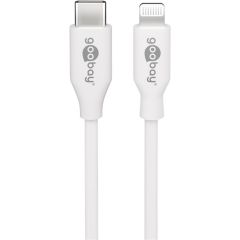 Cavo di ricarica e sincronizzazione da Lightning a USB-C, 0,5 m, bianco WE39444 Goobay