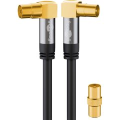 Cavo antenna TV (135 dB), 4x schermato WE70475 Goobay