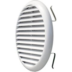 Griglia tonda con molle in PP bianco Ø160mm P1490 Airgama
