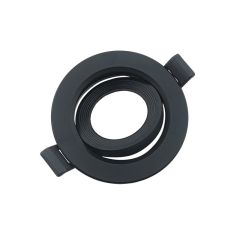 Supporto per faretto GU10 da incasso Ø75mm nero EL399 Vito