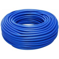 Tubo corrugato pieghevole senza tirafilo 25mm 50m blu TC2025BLU 