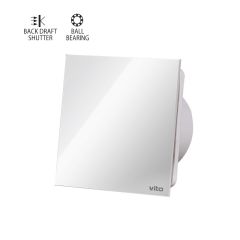 Aspiratore da bagno con frontale in vetro 100mm 12W EL4994 Vito