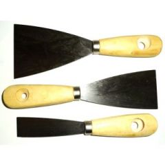 Set 3 spatole con manico in legno 180mm Q460 