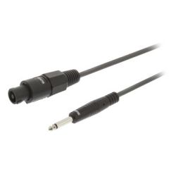 Cavo Altoparlante Altoparlante a 2 Pin Femmina - 6.35 mm Maschio 3.0 m Grigio Scuro SX200 Sweex