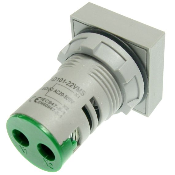 Voltmetro quadrato digitale da pannello - verde EL930 FATO