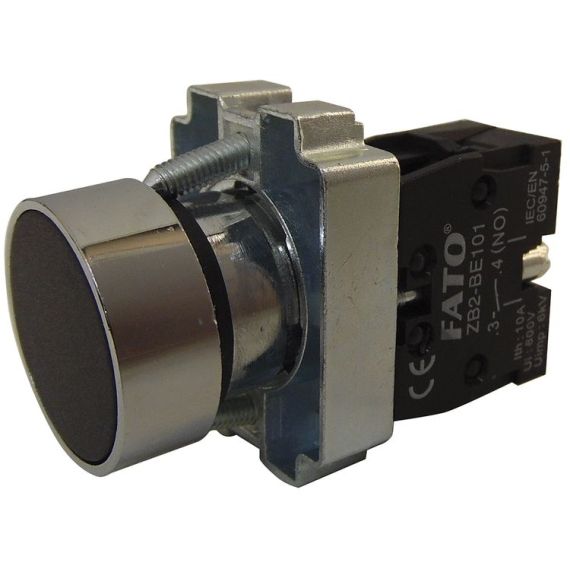 Pulsante da pannello 10A 600V - Nero EL841 