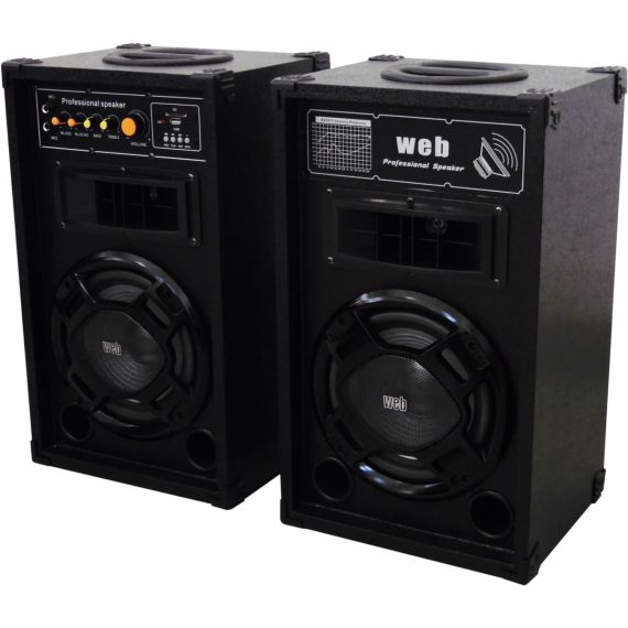 Casse Acustiche Amplificate Coppia 150W max con USB e Bluetooth LY31-B 