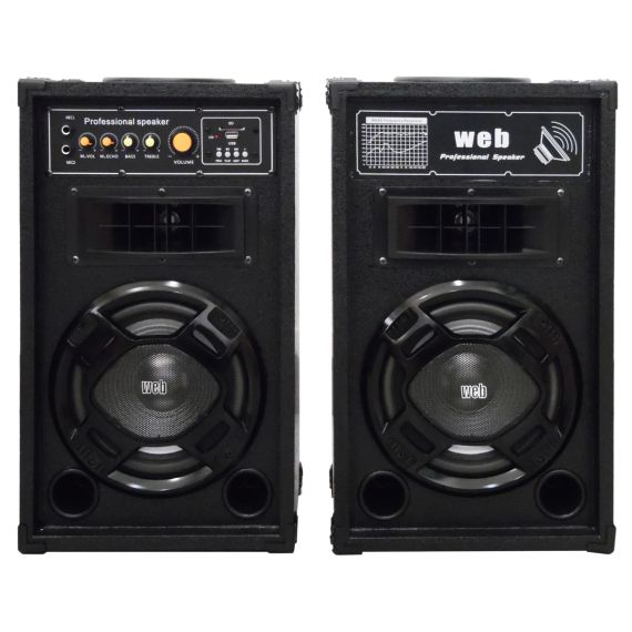 Casse Acustiche Amplificate Coppia 150W max con USB e Bluetooth LY31-B 
