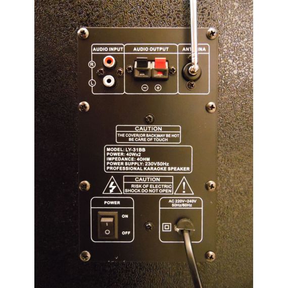 Casse Acustiche Amplificate Coppia 150W max con USB e Bluetooth LY31-B 