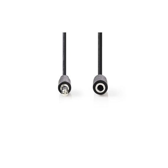 Cavo Audio Stereo Maschio da 3,5mm-Femmina da 3,5 mm 3m Nero ND3566 Nedis