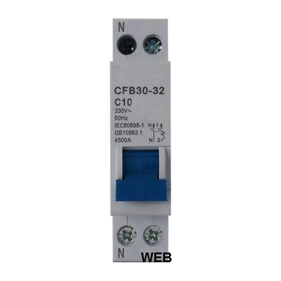 Interruttore magnetotermico 1P C10 EL1480 