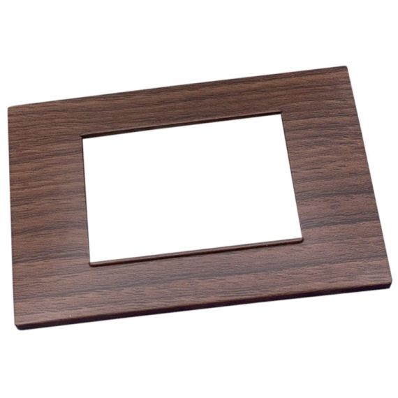 Placca in tecnopolimero 4 posti color ciliegio compatibile Vimar Plana EL2369 