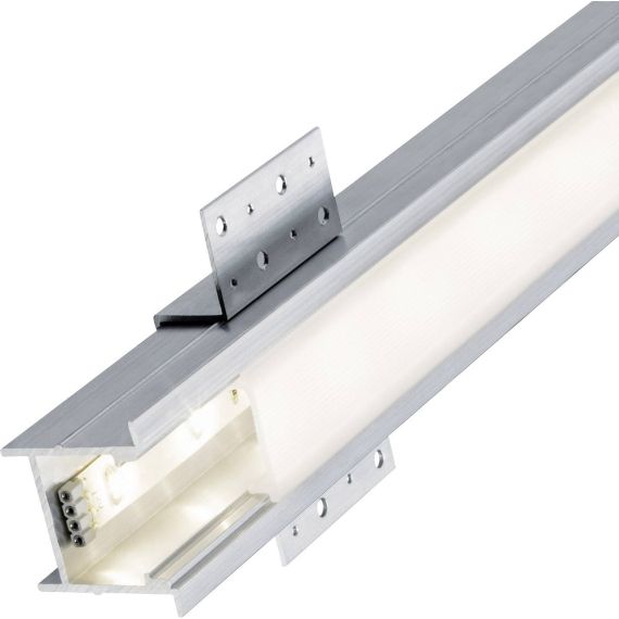 Profilo da incasso in acciaio satinato 1m per strisce LED Paulmann WB163 Paulmann