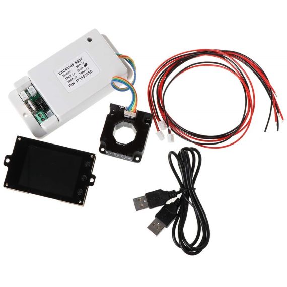 Misuratore di tensione/corrente/temperatura wireless con display LCD VAC8010F 500V 100A WB243 