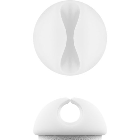 Clip fissacavo adesiva bianca diametro massimo 7,8 mm 5 pezzi P250 Goobay