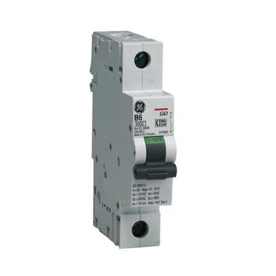 Interruttore magnetotermico 1P 6kA 10A B10 General Electric EL363 General Electric