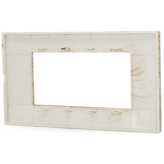 Placca in tecnopolimero 4 posti color abete compatibile Vimar Plana EL574 