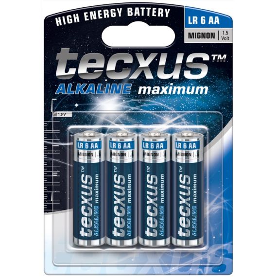 Batteria al manganese alcalino 1,5V  LR6/AA F1422 Tecxus