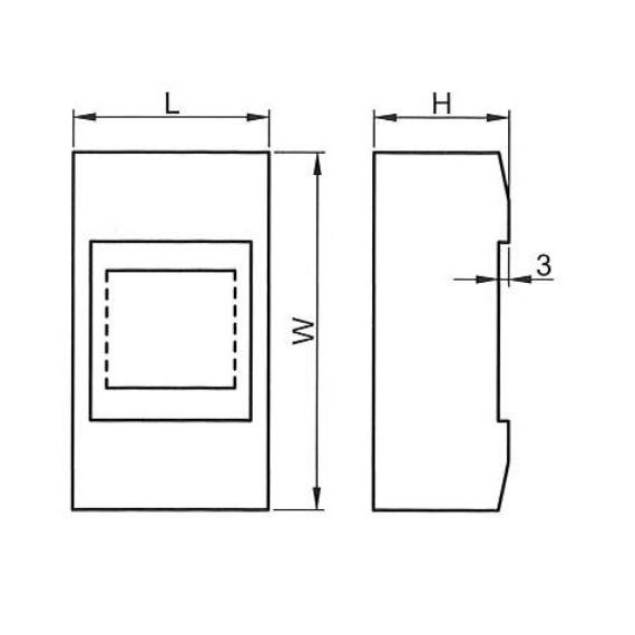 Centralino da parete 1 modulo FATO EL3139 FATO