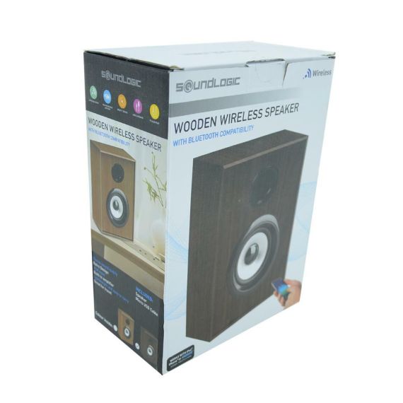 Cassa Bluetooth ricaricabile in legno 5W con ingresso AUX 3.5mm WB125 