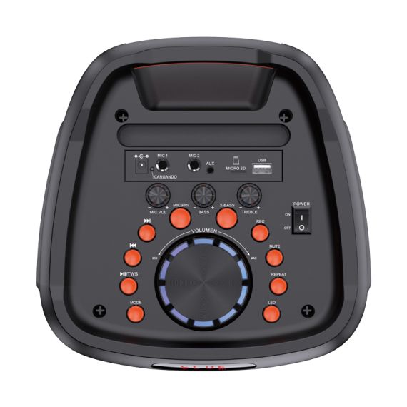 Cassa acustica portatile ricaricabile 8" 20W Luce LED Bluetooth/USB KSC-829 Kakusiga