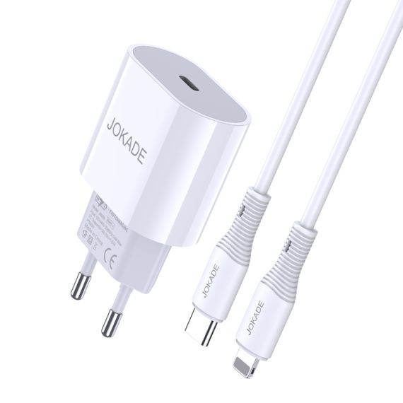 Alimentatore caricabatterie USB type C/Lightning 9V-2A/12V-1.67A PD25W JB010 F2170 Jokade