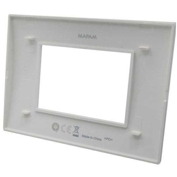 Placca 3 posti bianca Soft Touch compatibile Living International EL2279 
