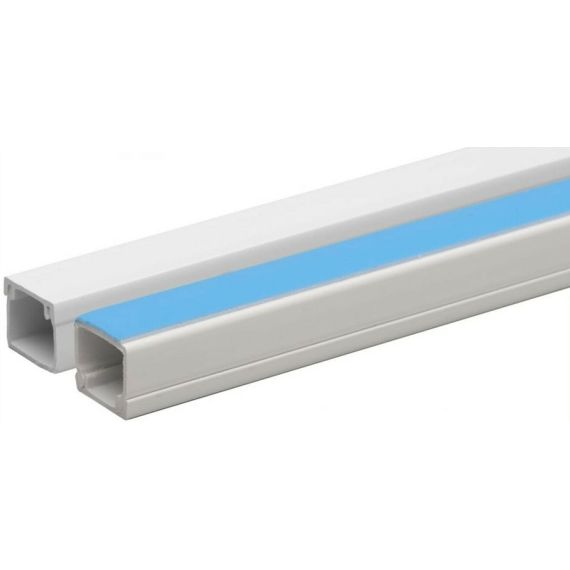 Canalina adesiva in PVC 20x10(0.6mm) 2m - confezione da 100 CNL2010AD Power-it