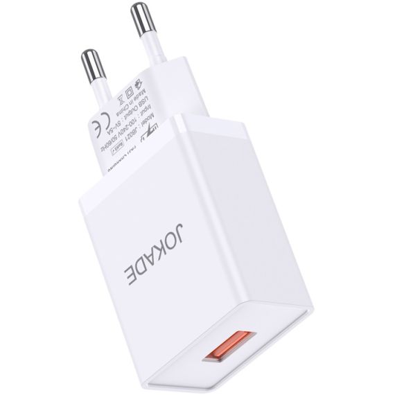 Caricabatterie USB 5V 3A bianco JB047 F2620 Jokade