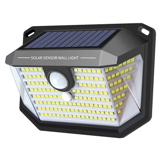 Faretto solare LED 1W 170Lm luce fredda con sensore PIR e crepuscolare EL4132 Vito