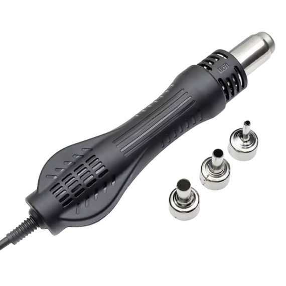 Stazione saldante con pistola ad aria calda ed ugelli 700W Q848 