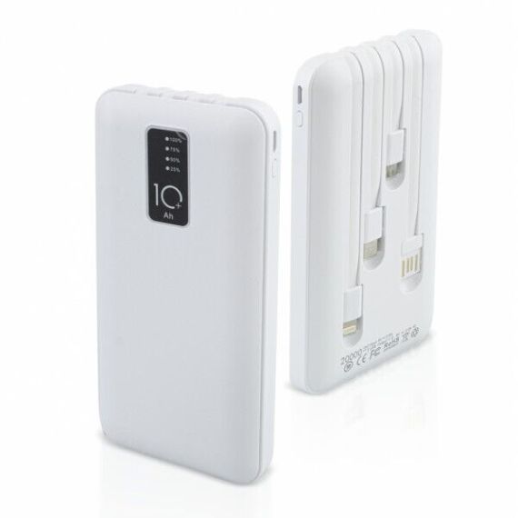 Powerbank 8800mAh bianco USB/microUSB/type C/Lightning MOB628 