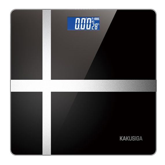 Bilancia pesapersone nera con display LCD KSC-1508 F2740 Kakusiga