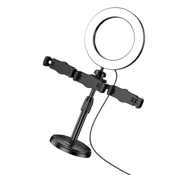 Supporto per smartphone da tavolo con anello LED KSC-1514 F2780 Kakusiga