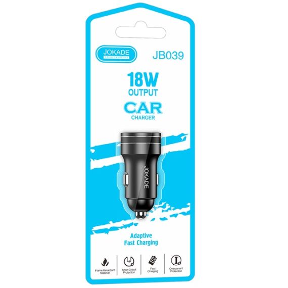 Caricabatterie per smartphone per auto ricarica rapida 18W JH039 F3000 Jokade