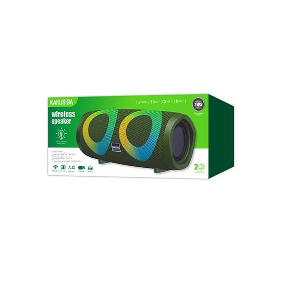 Altoparlante Bluetooth 10W con radio FM verde KSC-615 F2860 Kakusiga