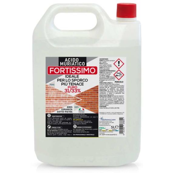 ACIDO CLORIDRICO MURIATICO 33%  lt. 5 FV52188 