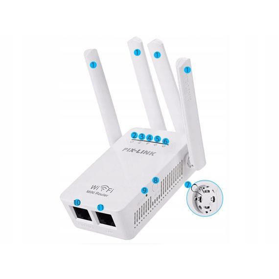 Ripetitore extender WiFi 300mbps WB1652 