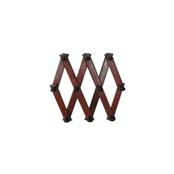 APPENDIABITO ESTENSIBILE  7 posti Legno Scuro FV22649 