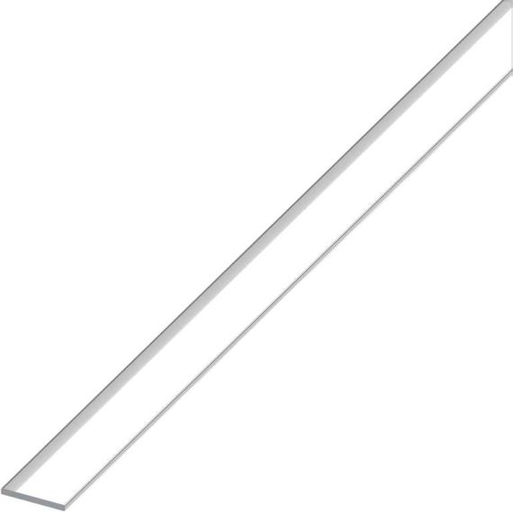 Alfer PROFILO BARRA PIATTA ALLUMINIO Argento Cromato mm. 15x2 mt. 1 FV53575 Alfer