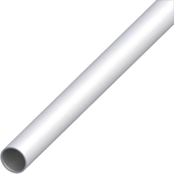 Alfer PROFILO TUBO TONDO ALLUMINIO Argento Satinato  Ø mm. 8x1 mt. 1 FV53581 Alfer
