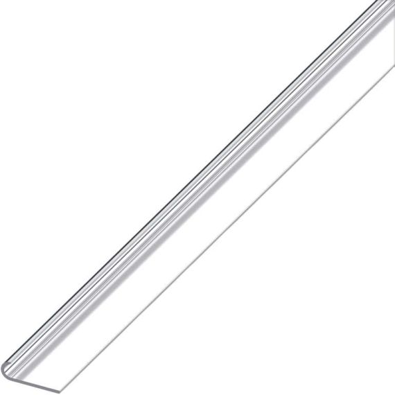 Alfer PROFILO PER BORDI UNGHIETTA ALLUMINIO Argento Cromato mm. 18x5,8x1 mt. 1 FV53626 Alfer