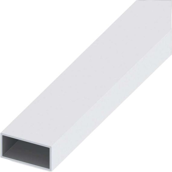 Alfer PROFILO TUBO RETTANGOLARE ALLUMINIO Argento Satinato mm. 30x15x1 mt. 2 FV53685 Alfer