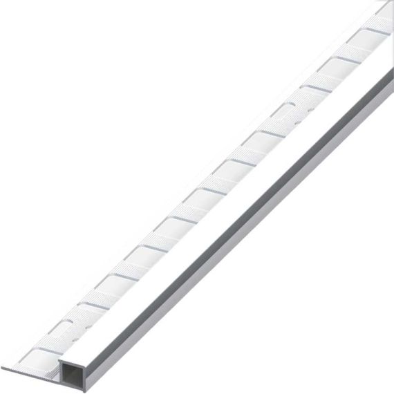 Alfer PROFILO QUADRATO CHIUSO JOLLY ALLUMINIO Argento Cromato mm. 10x2,5 mt. FV53716 Alfer