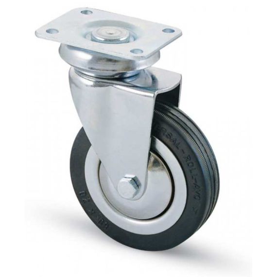 Avo RUOTA GIREVOLE PER MOBILI art.155 mm. 80-piastra mm. 64x50 FV10780 Avo