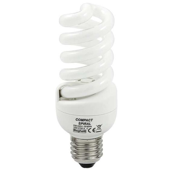 Beghelli LAMPADA RISPARMIO ENER. SPIRALE E14  luce calda 11 W FV31353 Beghelli