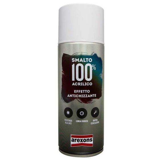 Arexons VERNICE SPRAY SMALTO 100% ACRILICO EFFETTO ANTICHIZZANTE ml. 400 Antracite FV34968 Arexons
