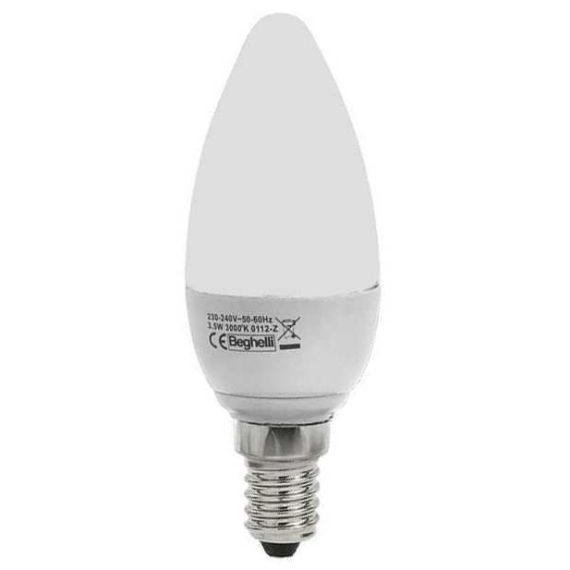Beghelli LAMPADA A LED OLIVA E14  luce calda 3,5 W FV36547 Beghelli
